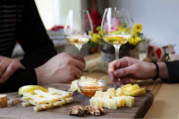 дегустация, вино, сыр