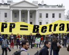 Activists Hold Rally Against The Trans-Pacific Partnership