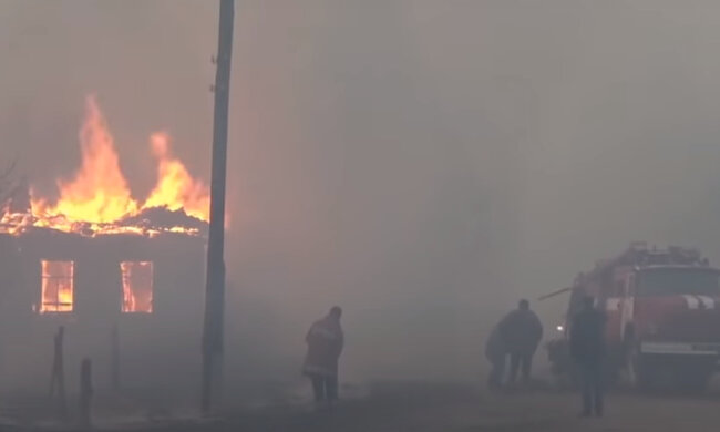 Огонь уничтожает все вокруг, на помощь подняты ВСУ и техника: кадры апокалипсиса под Житомиром
