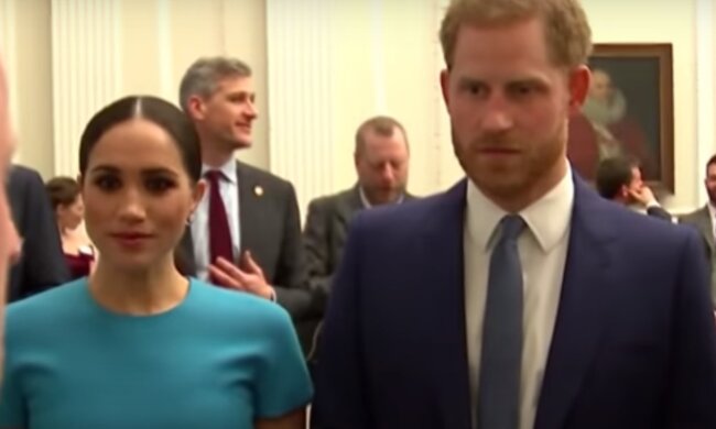 Меган Маркл и принц Гарри, скрин