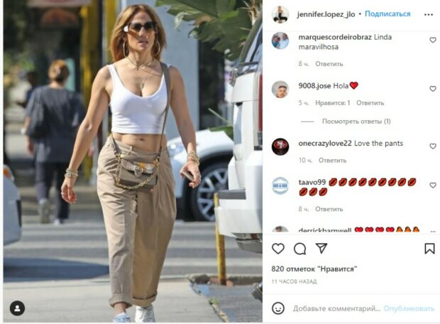 Дженнифер Лопес показала, как выглядит в реальности без