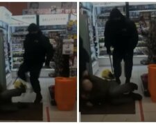 Охорона магазину по-звірячому побила людину, яка прийшла погрітися, відео дикості: "Тягли по підлозі і..."