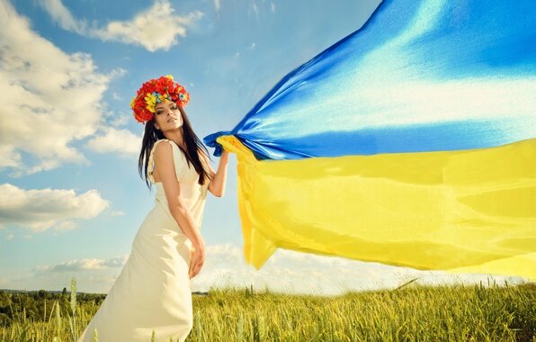 украинка в венке
