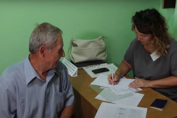 Гуманитарная помощь для пенсионеров в Сумской области