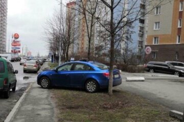Кияни покарали нахабного водія за паркування, фото: "закидали камінням і..."