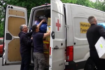 Безкоштовні продукти для ВПО та пенсіонерів у Полтаві