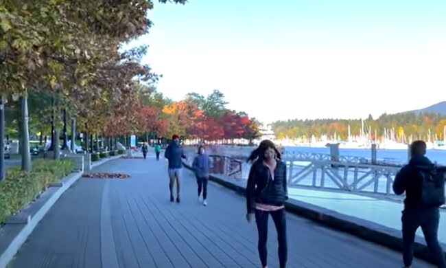 осень, люди, погода