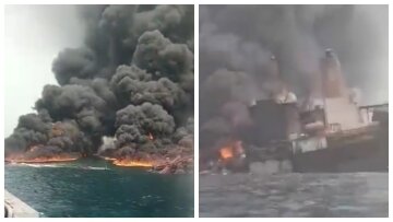 "Все у вогні, дим до небес": вибухнув нафтовий танкер з людьми на борту, перші подробиці НП