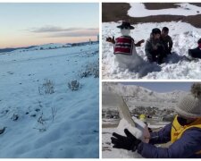 Найсухішу пустелю світу накрило снігом: "Мені 30 і я вперше ліплю сніговика"