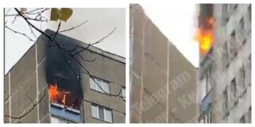 "Люди заблоковані": у Києві розгорілася пожежа в багатоповерхівці, кадри