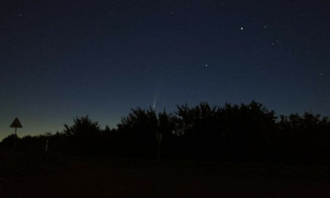 Самое большое событие за последние 7 лет: над Украиной пролетела горящая комета, фото