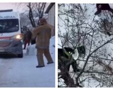 Харків'янин випав з вікна висотки, але сталося диво: кадри і деталі НП