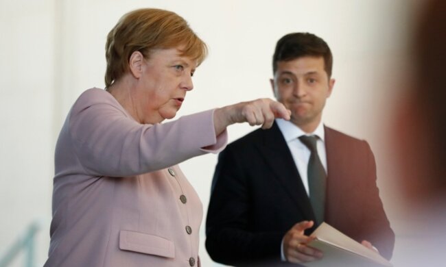 Зеленский, Меркель