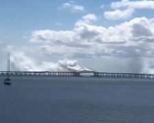 Крым, крымский мост, удар по Крыму, скриншот: YouTube
