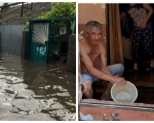 Одесситы спасают свои дома после масштабного наводнения, видео: "Черпают воду мисками"
