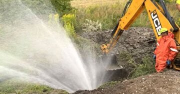 Аварія водопроводу на Львівщині: магістральний водогін Городок-Львів
