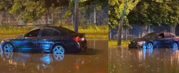 "Служби розводять руками": у Києві стався потоп, авто опинилося під водою