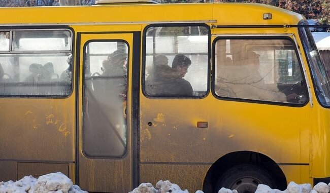 В Киеве маршрутка развалилась на ходу, фото ЧП