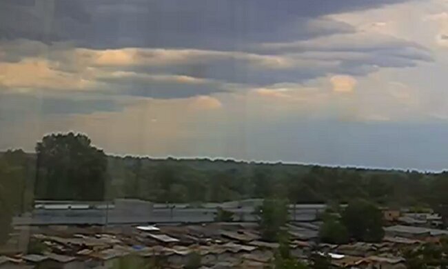 погода, туча над городом