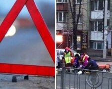 В Киеве женщина сбила пешехода на "зебре" и сбежала: фото с места ДТП