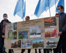 Спасем экопарк: Нацкорпус провел толоку на Осокорках