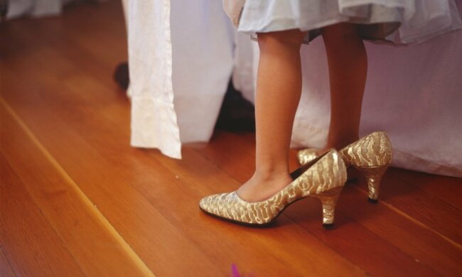 девочка, туфли