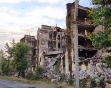 руїни, вулиця, Луганська область, війна