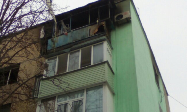 Кадры взрыва на Харьковщине: женщину выбросило с 5 этажа (фото)