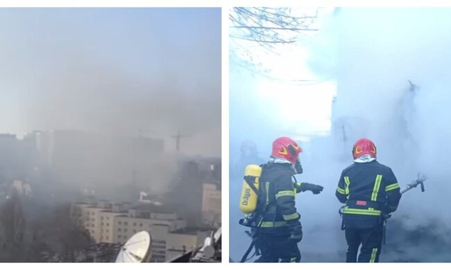 У Києві прогриміли потужні вибухи, спалахнула пожежа: кадри і що відомо про постраждалих