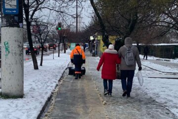 ожеледь, погода, Люди, Одеса