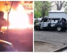 Хвиля автопідпалів прокотилася по Одесі: "Вогонь на весь двір", відео НП