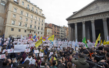 протест италия