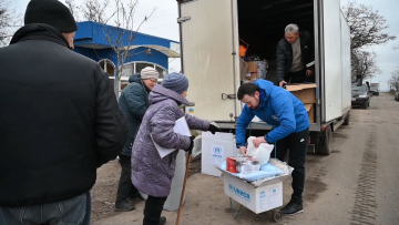 Безкоштовні продукти для ВПО та пенсіонерів у Дніпрі: