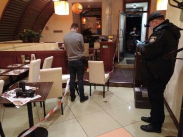 Мужчине выстрелили в голову во время конфликта в ресторане в центре Киева, - Нацполиция 02