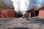 гараж, пожар