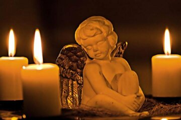 траур, свечи