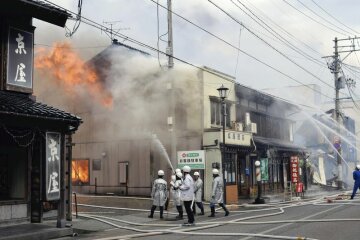 В Японии произошел беспрецедентный пожар (фото)