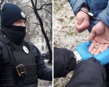 В Киеве грабитель пытался сбежать от полиции, но поскользнулся и упал: "трофей так и не впустил из рук"