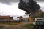 Появилось видео с моментом падения самолета в Беларуси: "Думали, что бомба взорвалась"