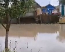 Украинское село ушло под воду, люди живут как в Венеции: кадры катастрофы