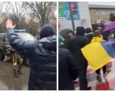 Прості українці вирішили зупинити ворожу техніку голіруч, чути постріли: "Окупанти!"