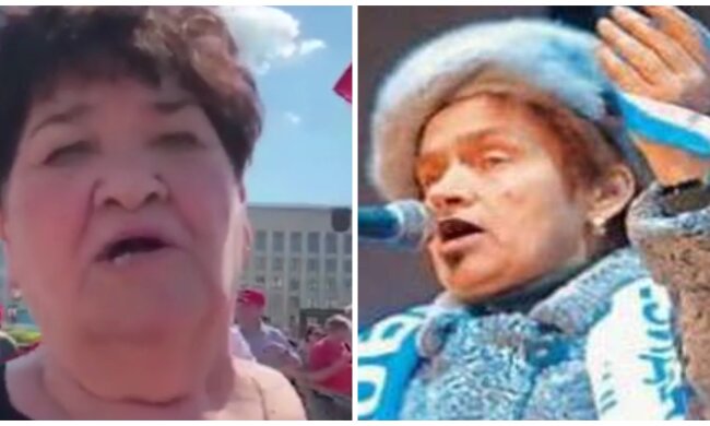 "Людмила Янукович" з'явилася в Мінську й накинулася на білорусів, відео з двійником: "Потрібно жорсткіше з..."