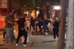 Натовп бешкетників влаштував бій у центрі Одеси: відео масової бійки