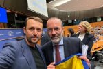 Символ победы добра над злом: Валерий Дубиль передал флаг Украины Президенту Европейской народной партии Манфреду Веберу