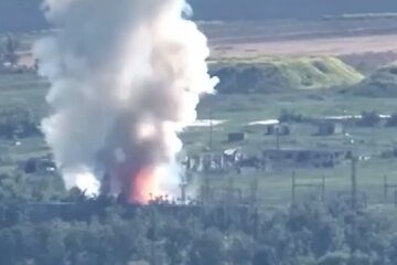 взрыв, война, фронт, поле боя