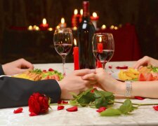 день святого валентина, ужин, романтика
