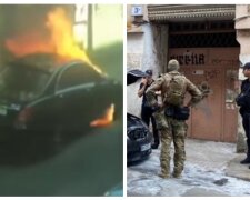 Переполох со стрельбой в Одессе: в сеть слили видео поджога авто
