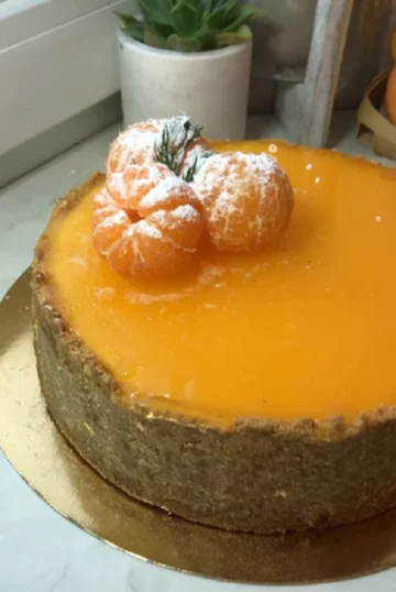 мандариновый чизкейк
