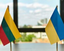 Флаг Литвы и Украины