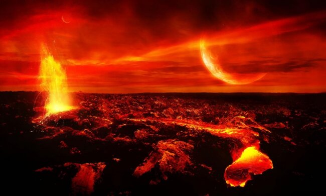 огненное небо